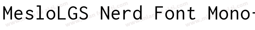MesloLGS Nerd Font Mono字体转换